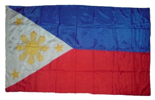 5 FOOT PHILIPPINE NATIONAL FLAG Made and manufactured in the Philippines